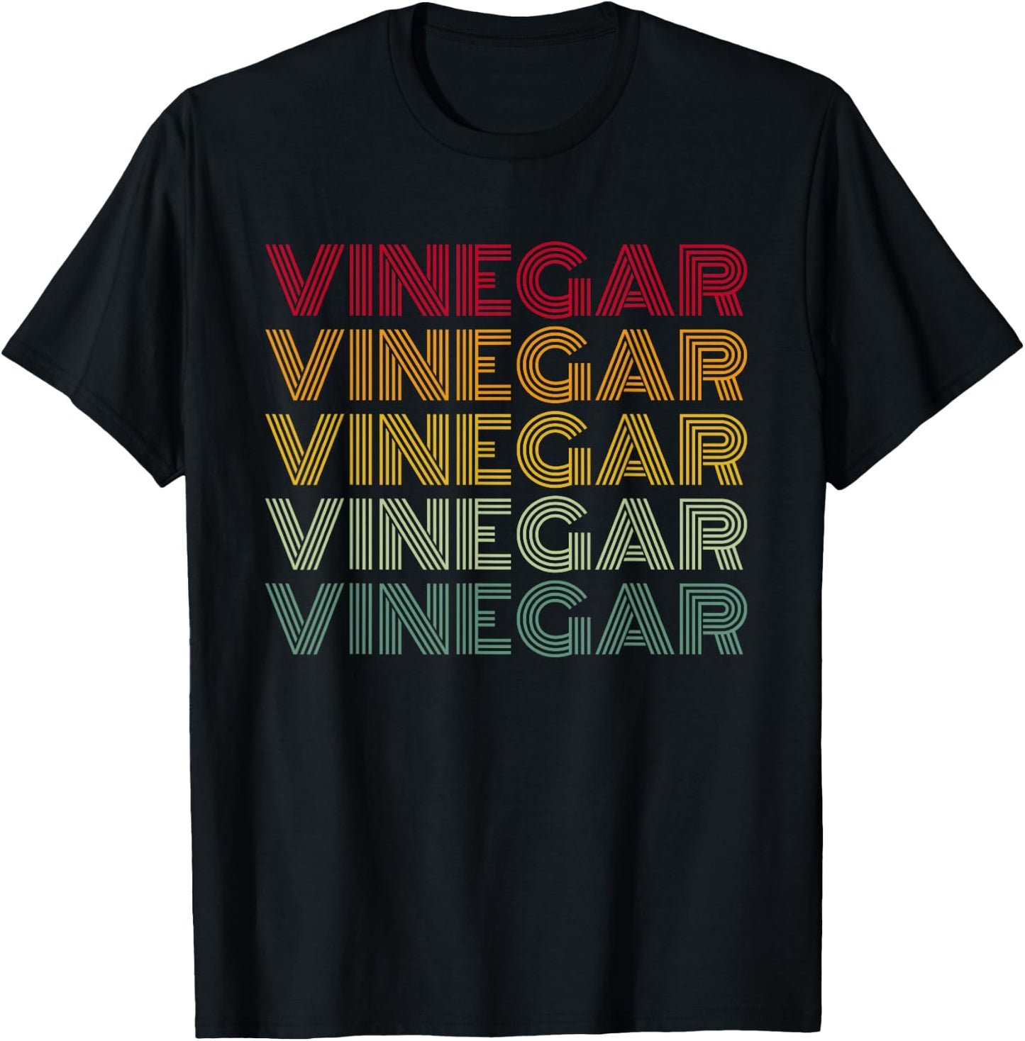 Vinegar Retro Style Balsamic Apple Cider Vinegar Lover T-Shirt - T-Shirt | Black