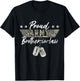 Proud Army Brother-In-Law American Veteran Military T-Shirt - T-Shirt | Black