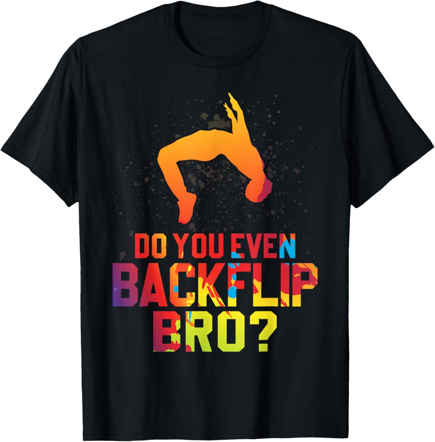 Free running Jumping Backflip Silhouette Parkour Lover Boys T-Shirt - T-Shirt | Black