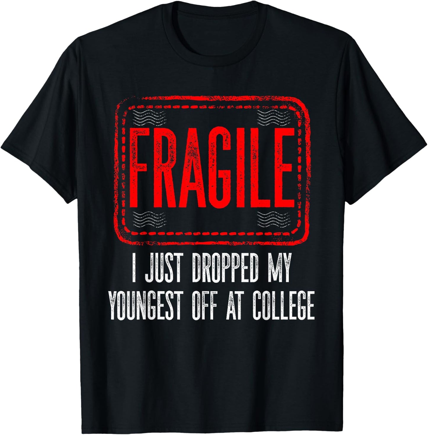 Leaving For College Drop Off Shirt For Parents Empty Nesters T-Shirt - T-Shirt | Black