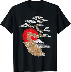 Japanese Bonsai - Gardener Tree Collector Buddhist Japanese T-Shirt - T-Shirt | Black