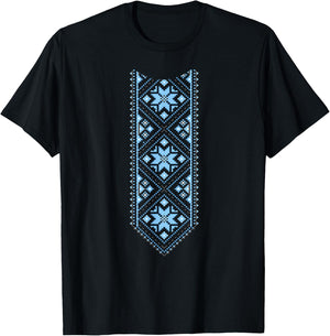 Ukrainian Vyshyvanka Proud Ukrainian It's in My DNA T-Shirt - T-Shirt | Black