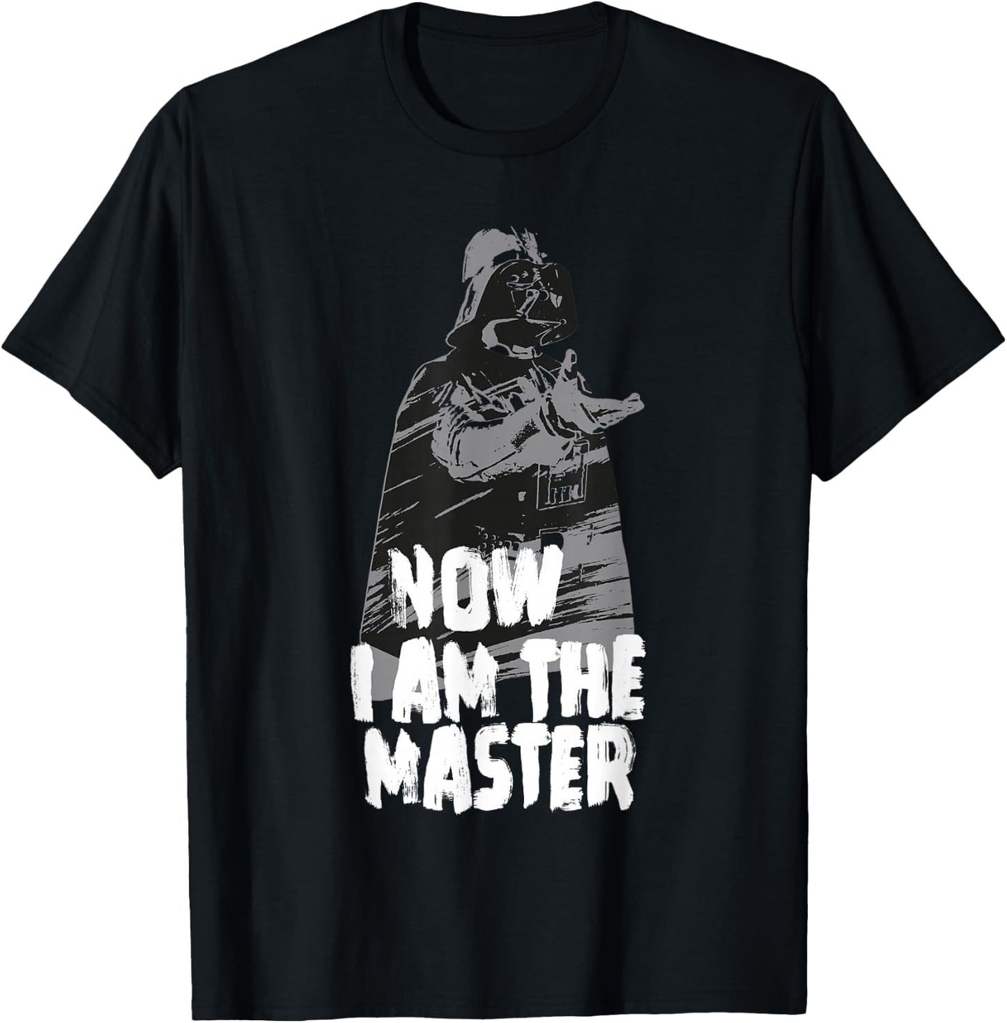 Star Wars Classic Vintage Darth Vader Now I Am The Master T-Shirt - T-Shirt | Black