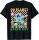 Go Planet Its Your Earth Day Peace Groovy Kids Boys Girls T-Shirt - T-Shirt | Black