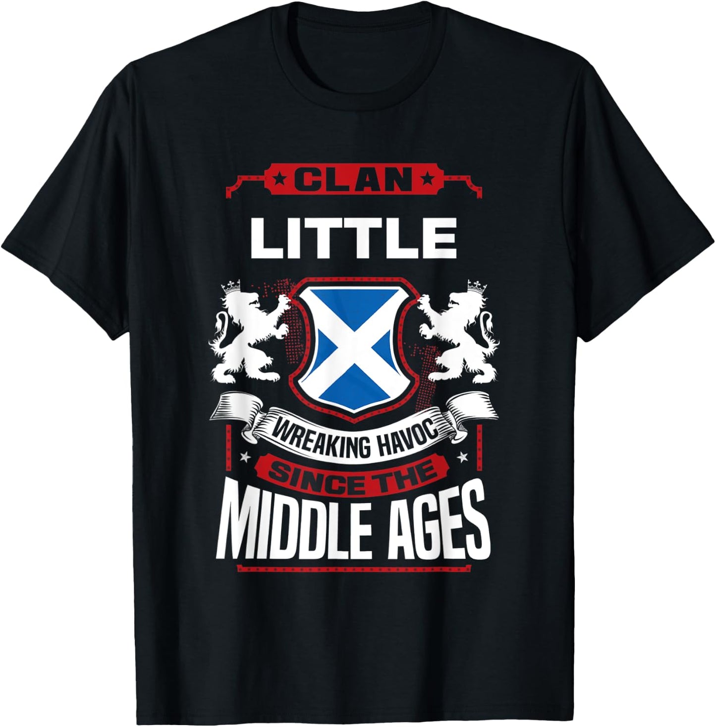 Clan Little Scottish Surname Family Reunion Scotland T-Shirt - T-Shirt | Black