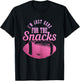 I'm Just Here For The Snacks Funny Football Fan Game Day T-Shirt - T-Shirt | Black