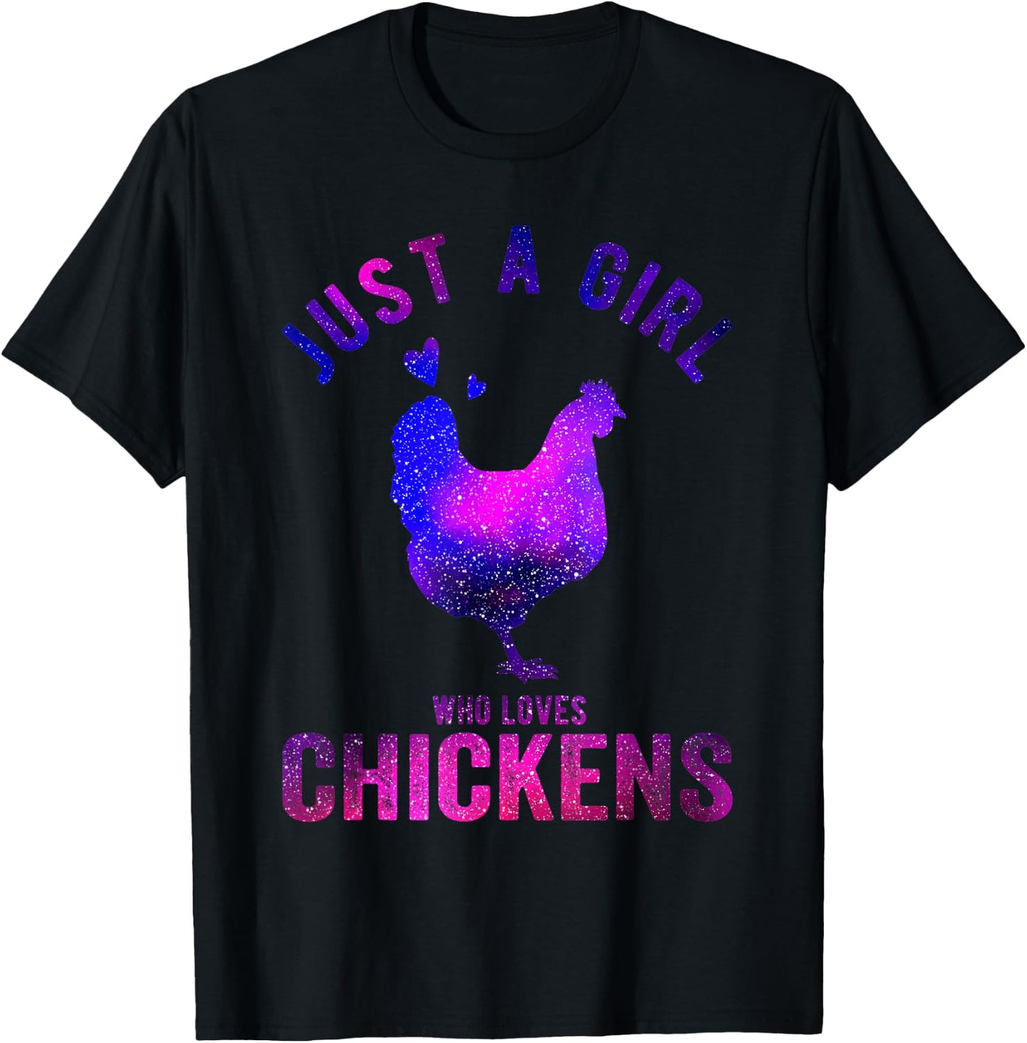 Just A Girl Who Loves Chickens Chicken Lover Funny Chicken T-Shirt - T-Shirt | Black