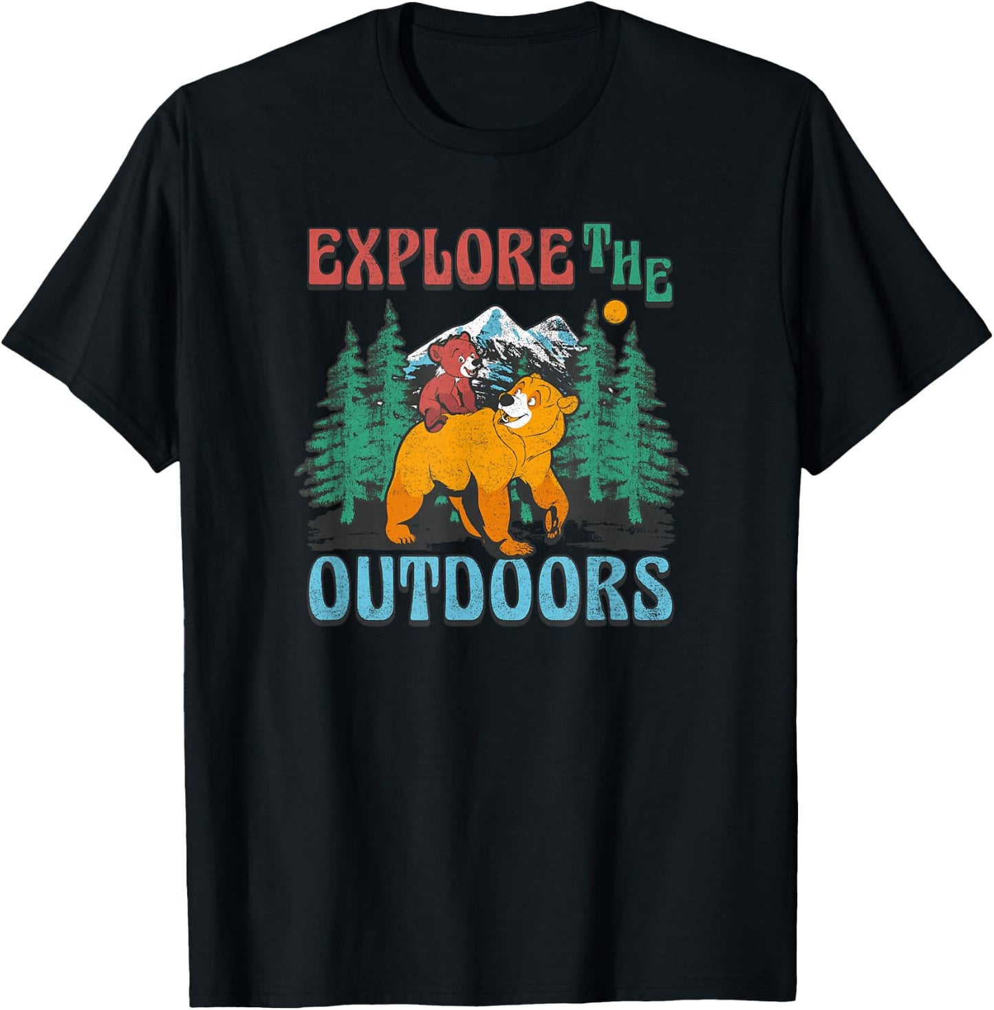 Disney Brother Bear Koda & Kenai Explore The Outdoors T-Shirt - T-Shirt | Black
