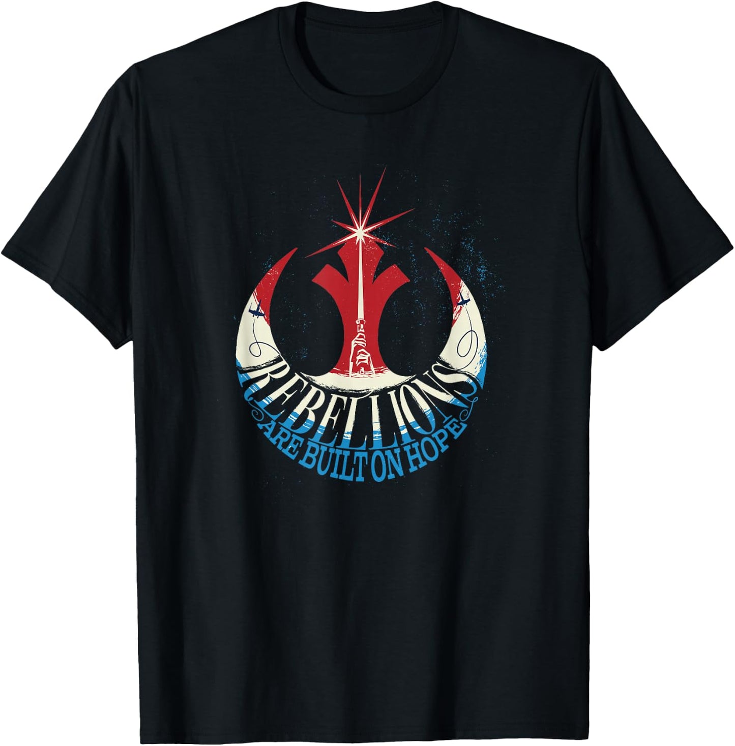 Star Wars Rebellions Are Built On Hope Rebels Americana T-Shirt - T-Shirt | Black