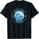Kailua, Oahu HI Hawaii Souvenir Nautical Surfer Graphic T-Shirt - T-Shirt | Black