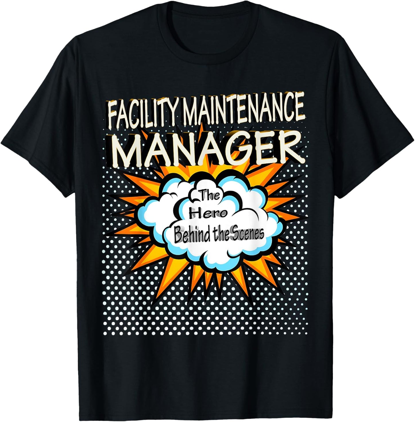 Facility Maintenance Manager - Funny Hero Job T-Shirt - T-Shirt | Black