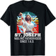 Funny Saint Joseph Catholic Father And Worker T-Shirt - T-Shirt | Black