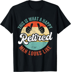 Retired Man Funny Retirement T-Shirt - T-Shirt | Black