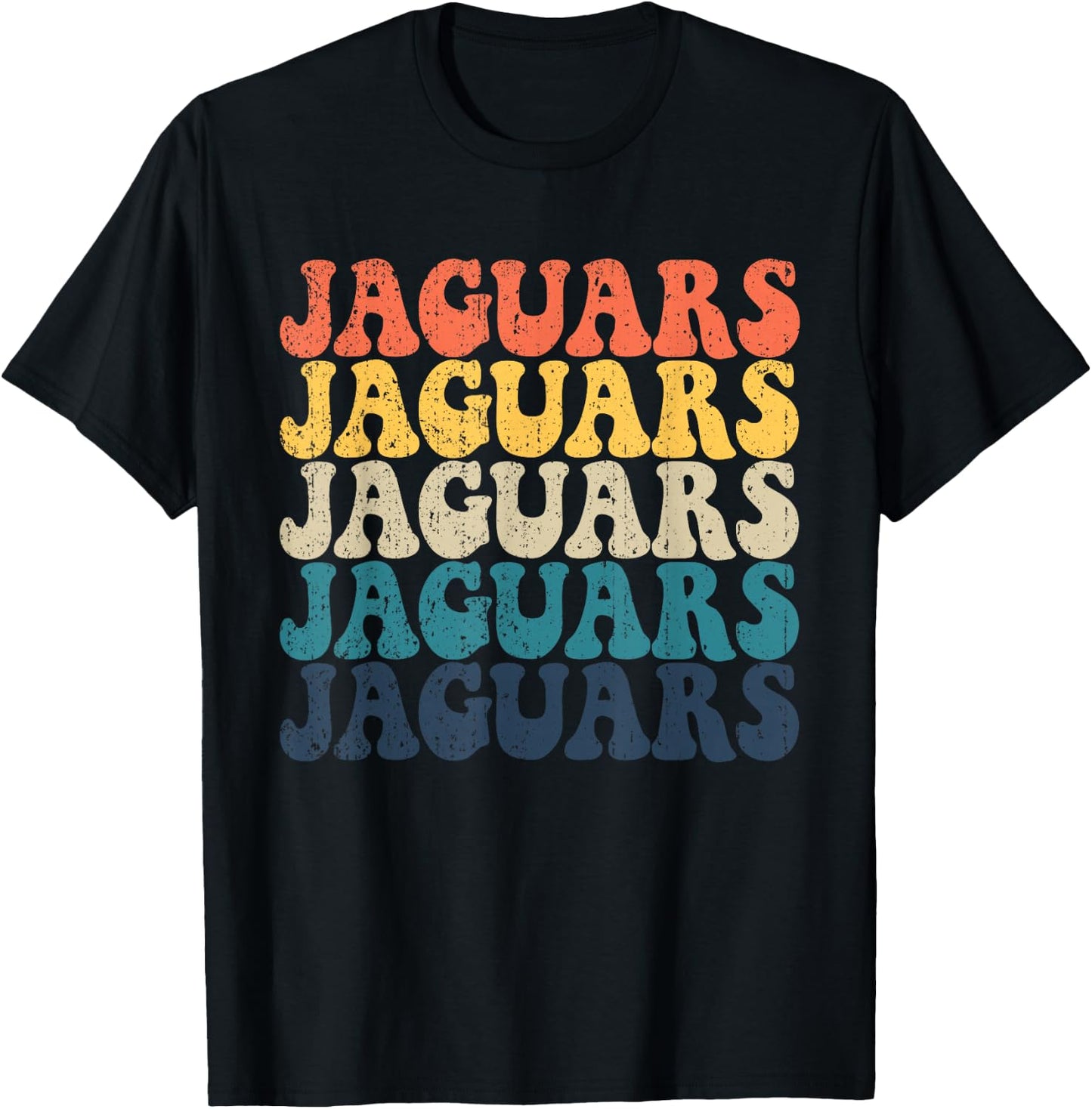 Jaguars High School Jaguars Sports Team Retro Jaguars T-Shirt - T-Shirt | Black