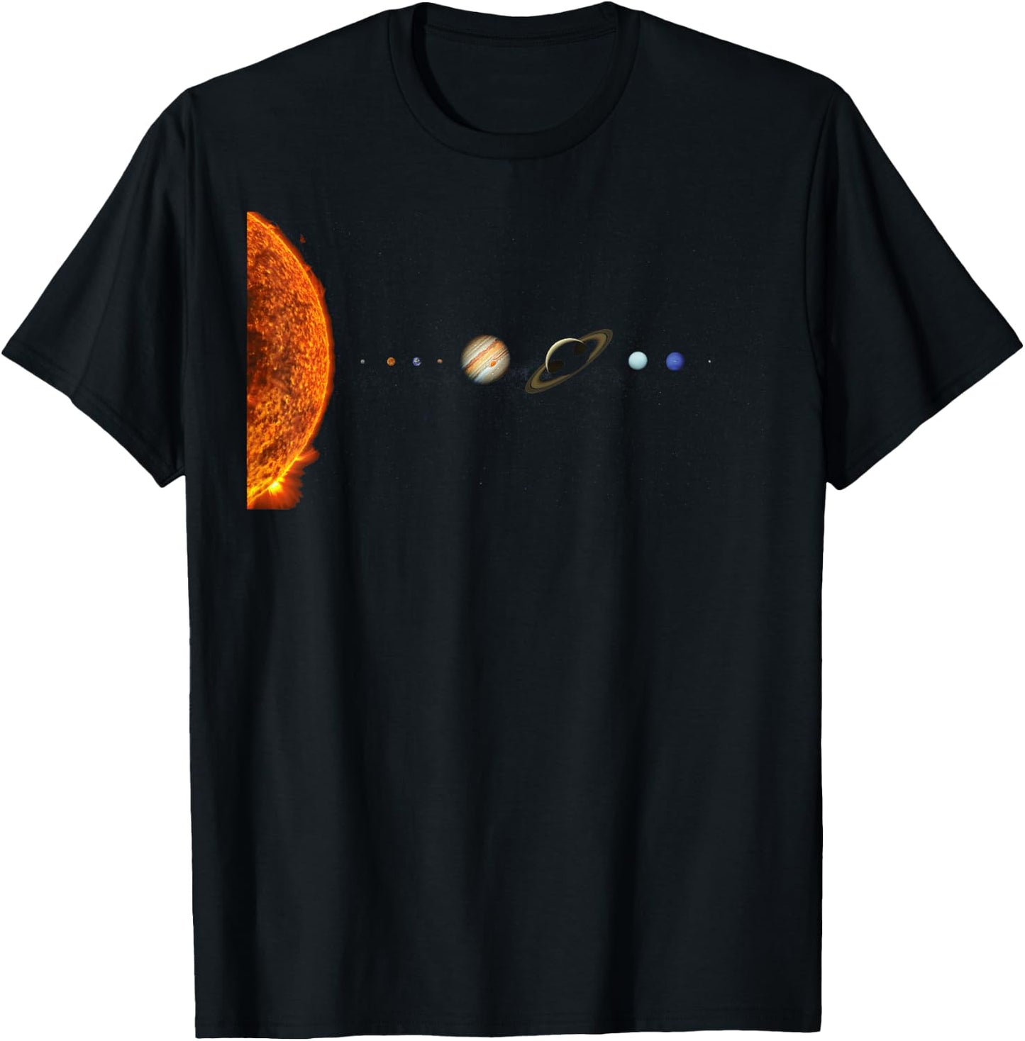 Solar System Nerd Galaxy Science and Planets Astronomy T-Shirt - T-Shirt | Black