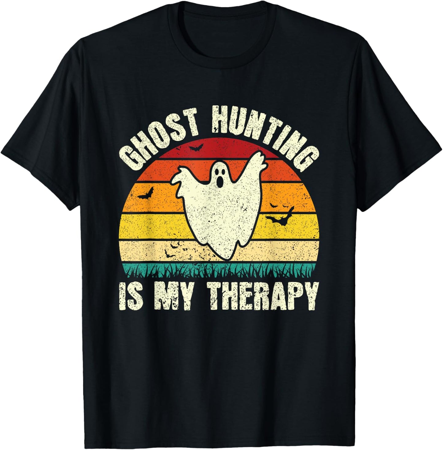 Funny Ghost Hunting Scary Halloween Ghost Hunter T-Shirt - T-Shirt | Black