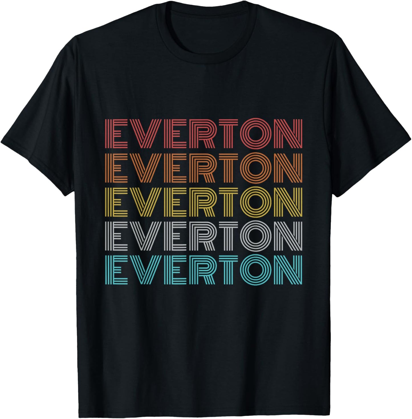 Retro Vintage Everton T-Shirt - T-Shirt | Black