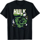 Marvel Comics Retro Classic Hulk Smashing Through Rubble T-Shirt - T-Shirt | Black