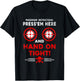 Passenger Instructions Press Em Here Funny Motorcycle Biker T-Shirt - T-Shirt | Black