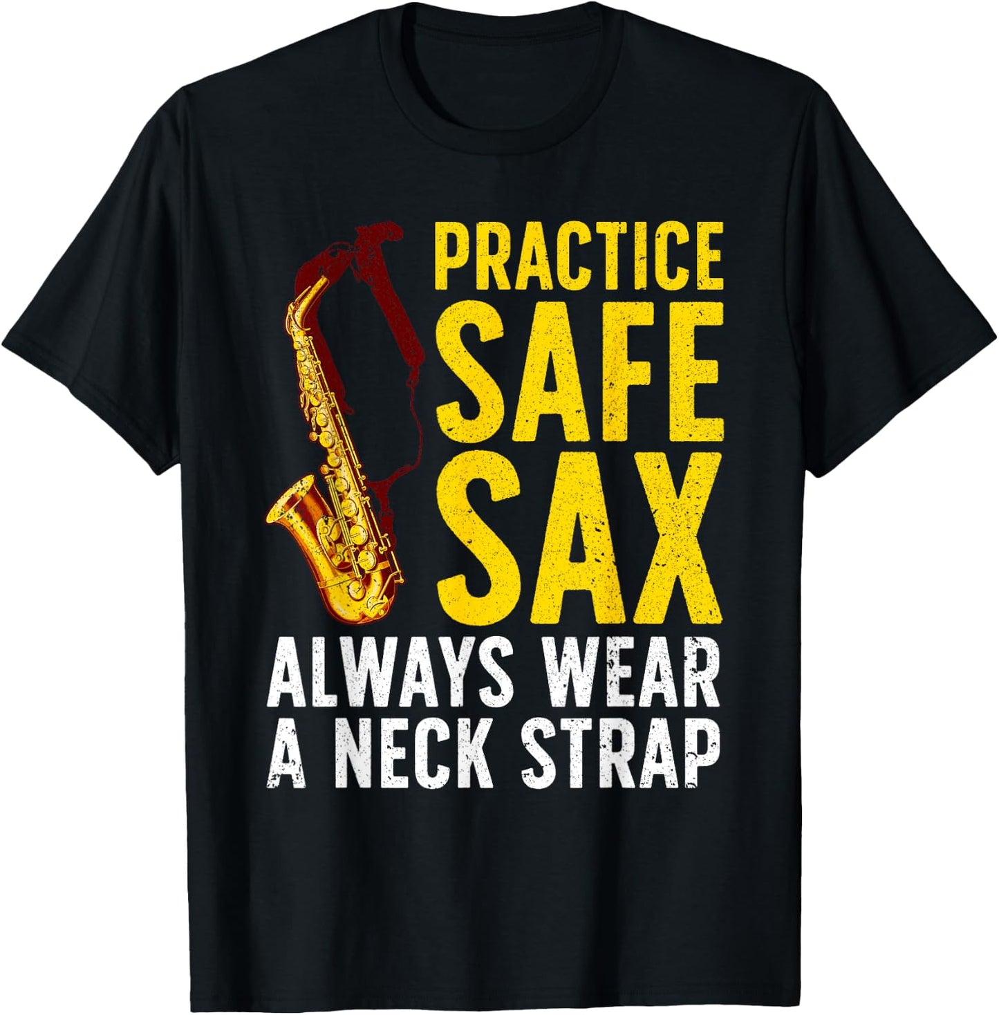 Funny Saxophone Women Saxophone Player Saxophonist T-Shirt - T-Shirt | Black