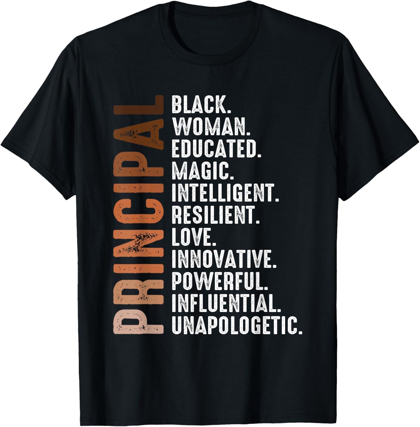Black Educated Principal History Month Melanin Proud African T-Shirt - T-Shirt | Black