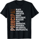 Black Educated Principal History Month Melanin Proud African T-Shirt - T-Shirt | Black