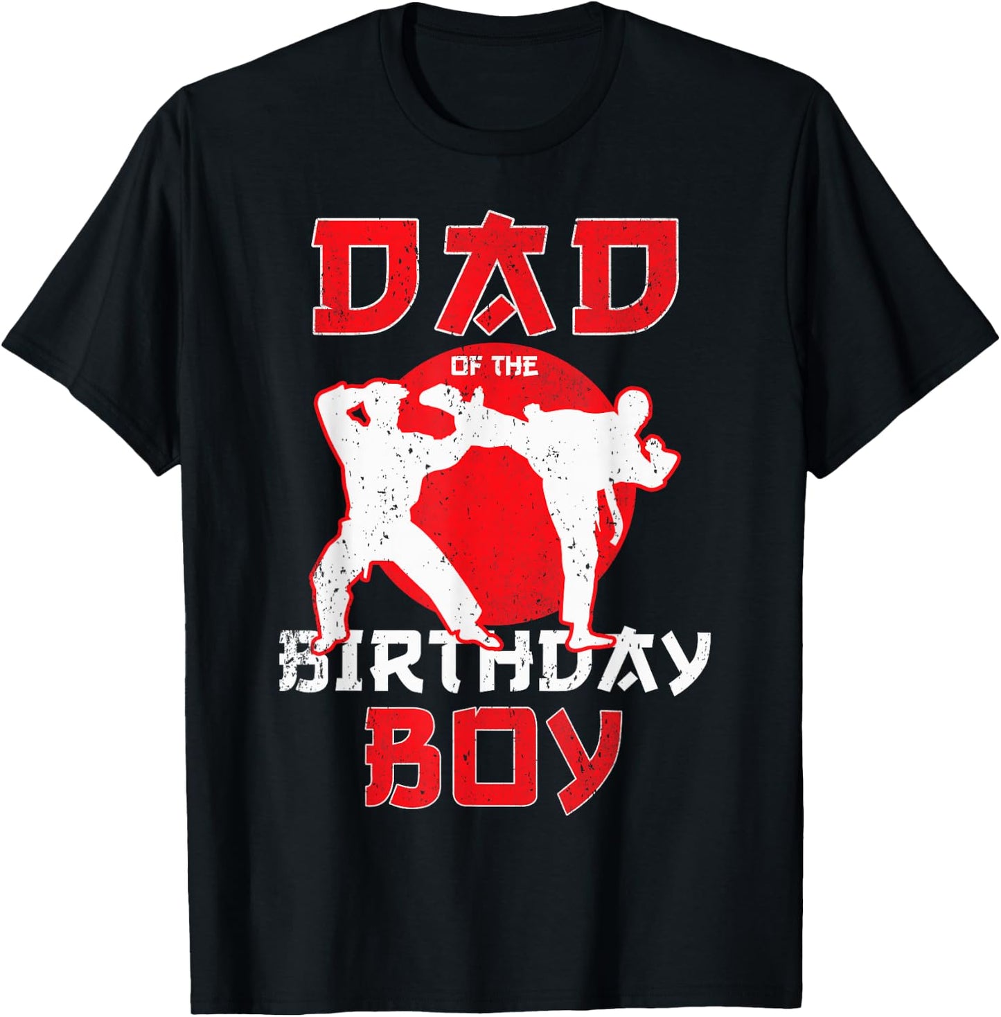 Dad Of The Birthday Karate Taekwondo Boy Martial Arts T-Shirt - T-Shirt | Black
