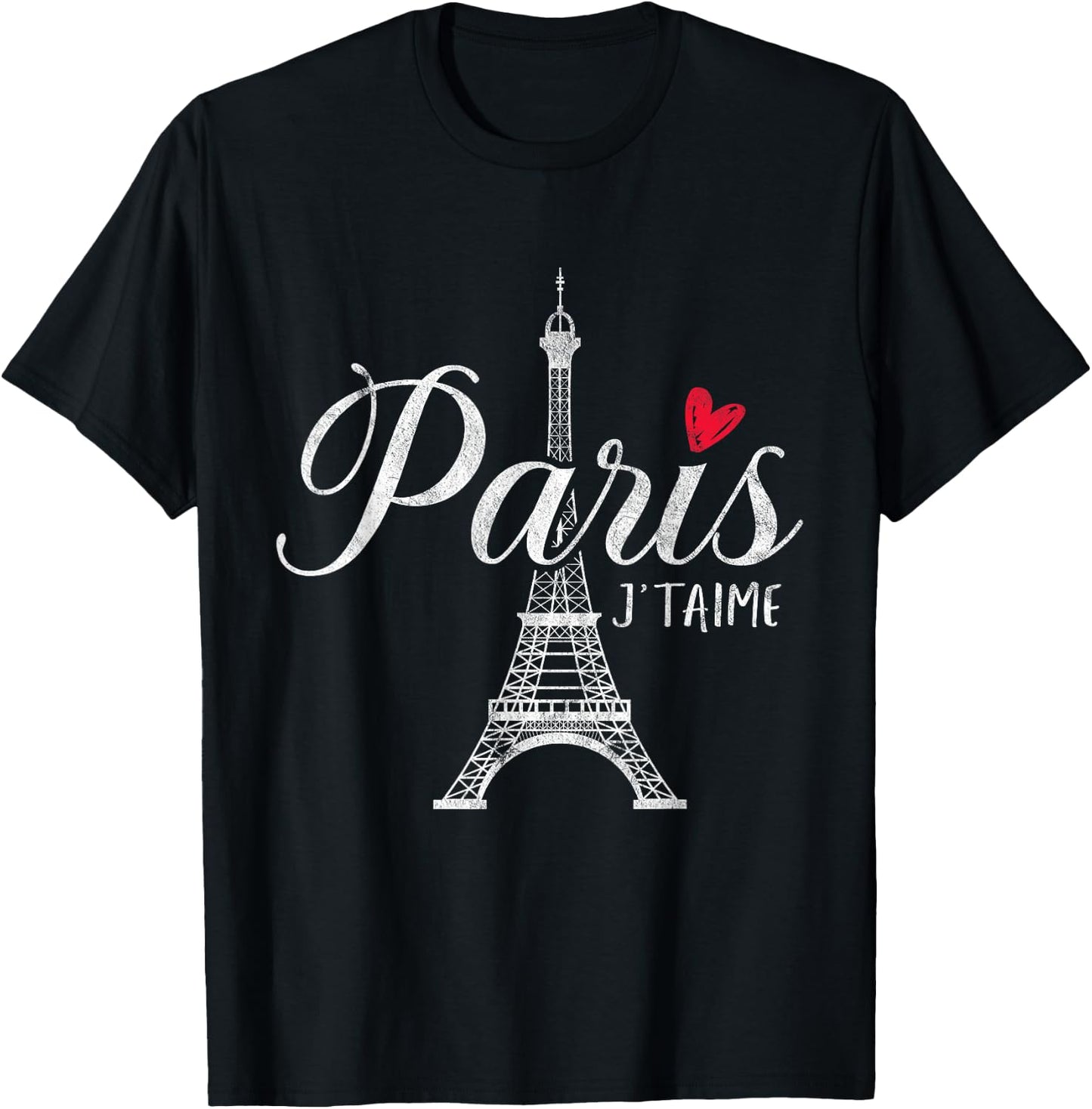 Paris Eiffel Tower Men Women Children France French Nice T-Shirt - T-Shirt | Black