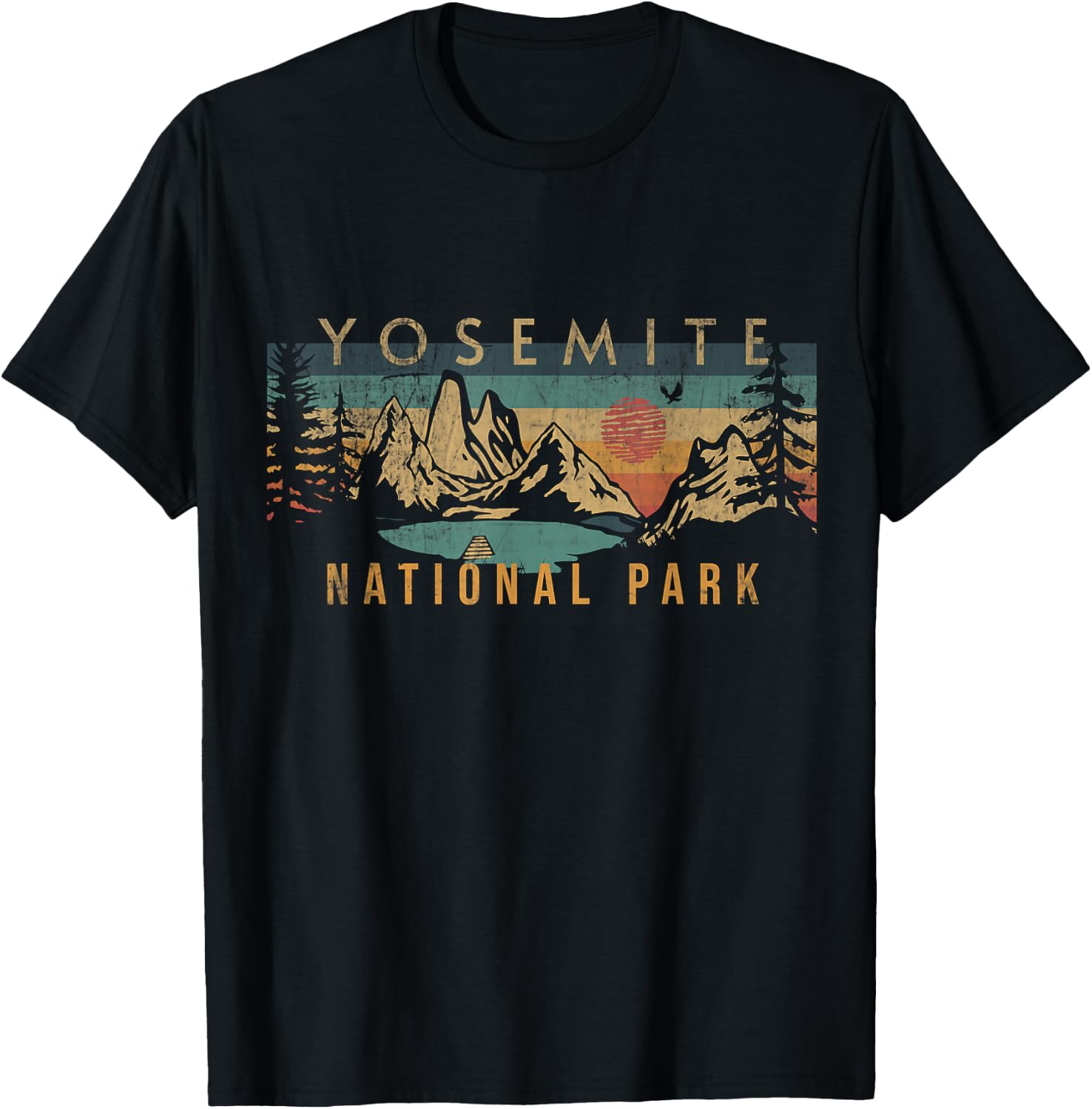 Yosemite National Park T-Shirt - T-Shirt | Black