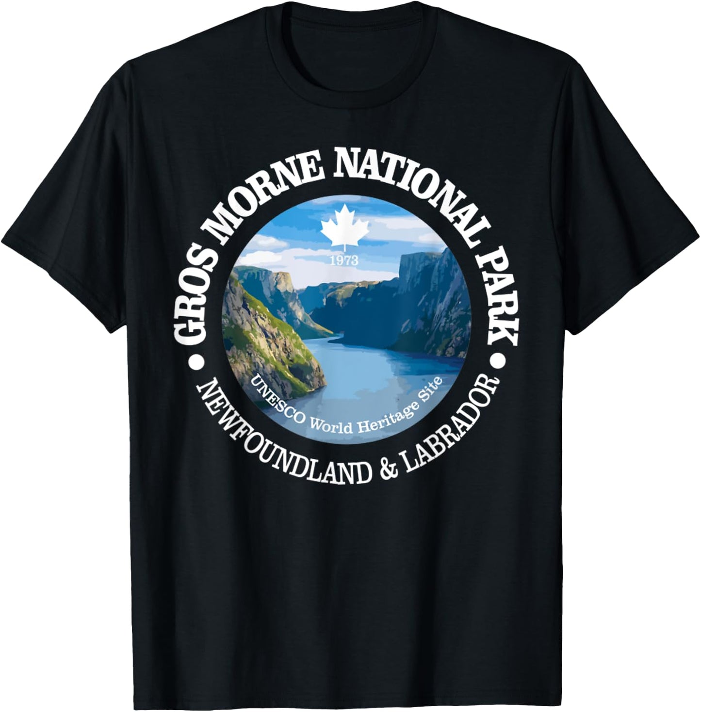 Gros Morne National Park, Nature Canada Hiking Lover T-Shirt - T-Shirt | Black