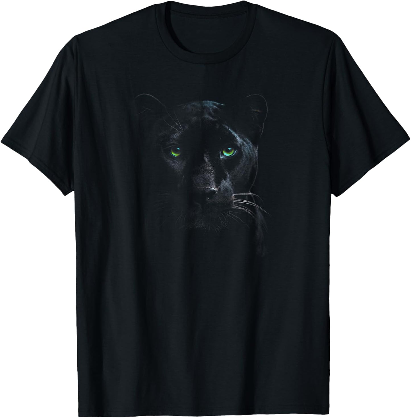 Panther Wild Black Cat Portrait Africa Animal T-Shirt - T-Shirt | Black