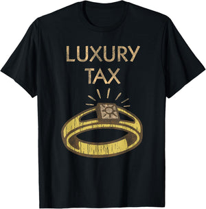 Monopoly Mr. Monopoly Luxury Tax Distressed Logo T-Shirt - T-Shirt | Black