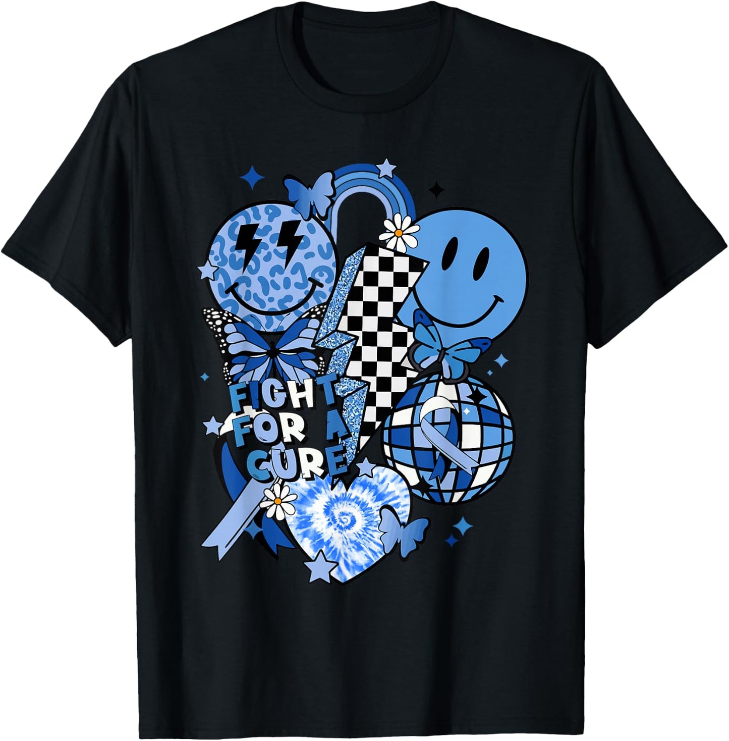 in November We Wear Blue T1D Type 1 Diabetes Awareness Gifts T-Shirt - T-Shirt | Black