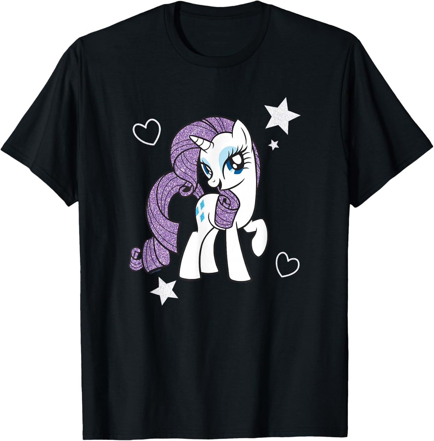 My Little Pony: Friendship Is Magic Rarity Coquette Portrait T-Shirt - T-Shirt | Black