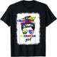Half Ecuadorian And Puerto Rican Rico Ecuador Flag Girl Mix T-Shirt - T-Shirt | Black