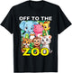 Off To The Zoo Cute Animal Graphics Day AT The Zoo T-Shirt - T-Shirt | Black