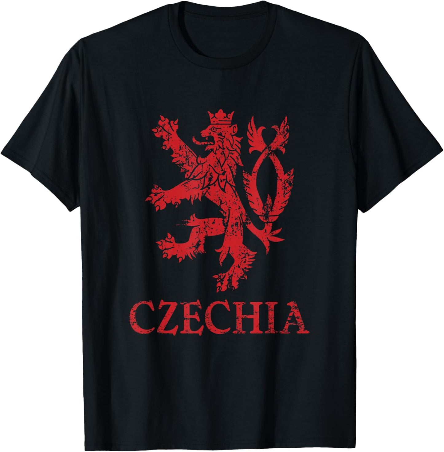 Cesko Czech Republic Lion Symbol Czech Republic Pride T-Shirt - T-Shirt | Black