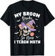 My Broom Broke So Now I Teach Math Halloween Teacher Costume T-Shirt - T-Shirt | Black
