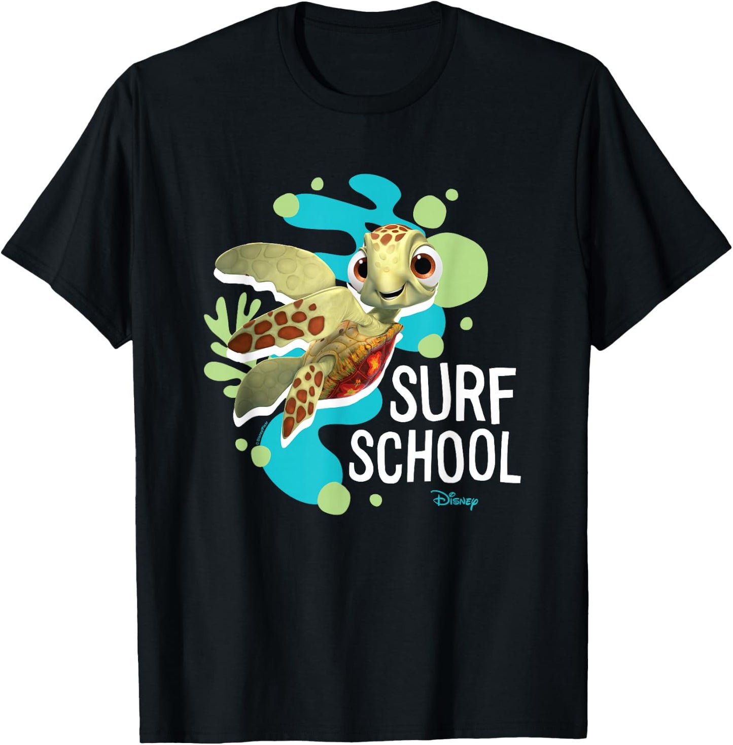 Finding Nemo - Squirt Turtle Surf School T-Shirt - T-Shirt | Black