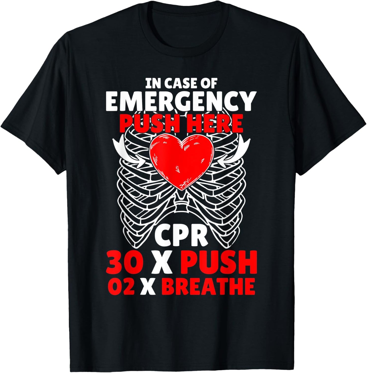 Funny CPR Instructor First Aid for Nurses CPR Instructor T-Shirt - T-Shirt | Black