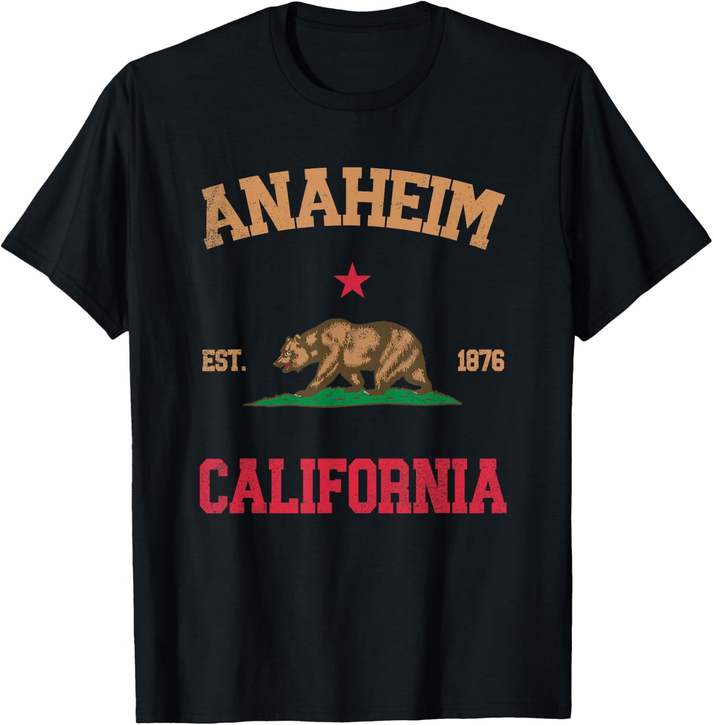 Anaheim California T-Shirt - T-Shirt | Black