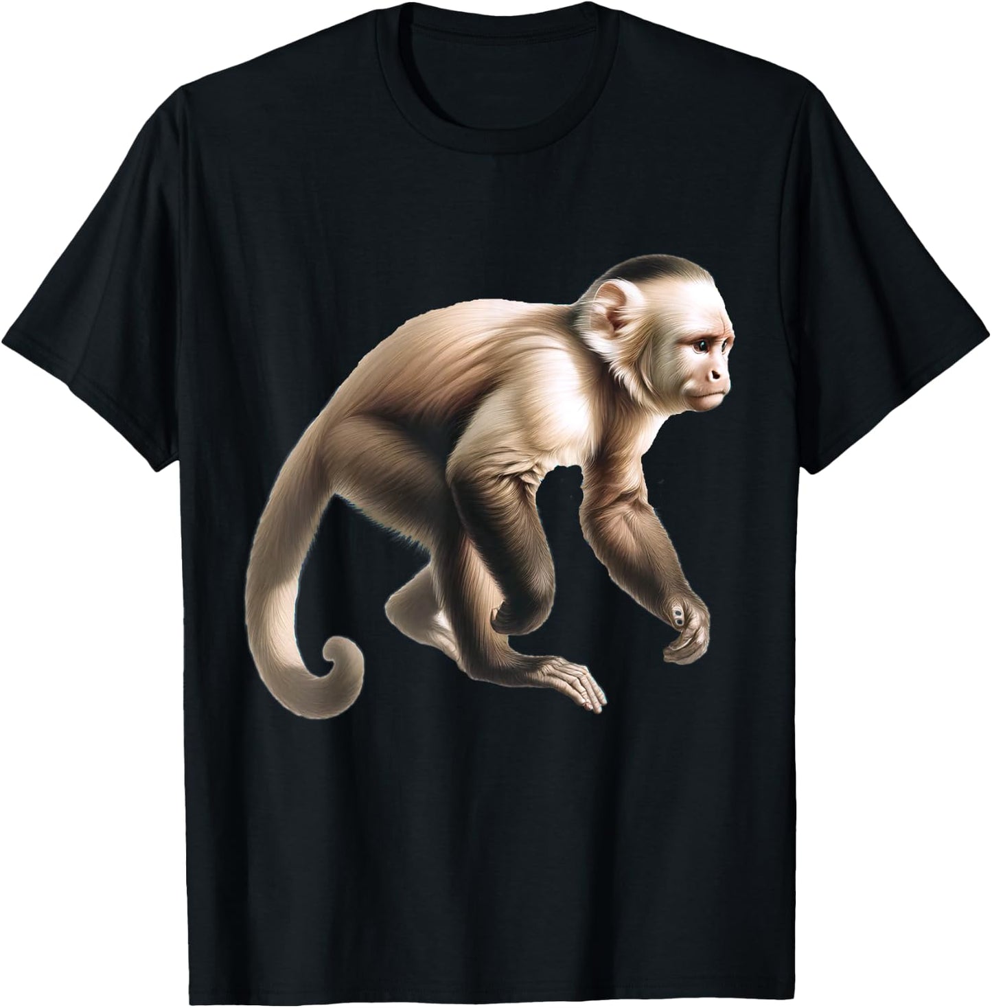 Capuchin Monkey T-Shirt - T-Shirt | Black