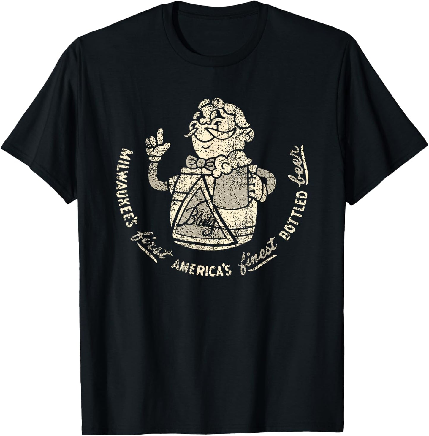 Blatz Beer Vintage Style - Pale America's Finest T-Shirt - T-Shirt | Black
