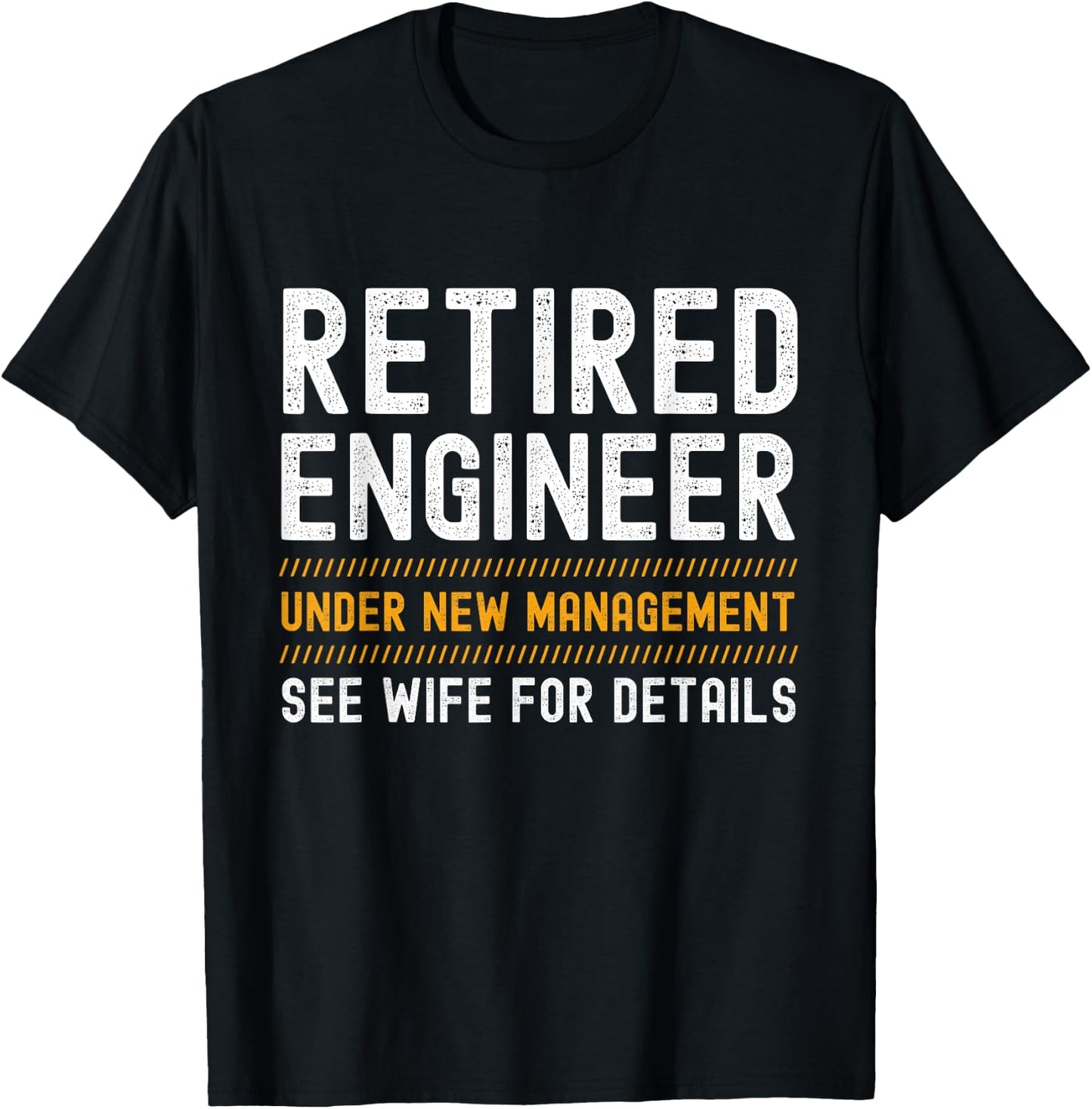 Retired Engineer - Retired - Black - Women's - Small - Short Sleeve - Modern - Letter Print - Fun - Novelty, Party - All Seasons T-Shirt - T-Shirt | Black