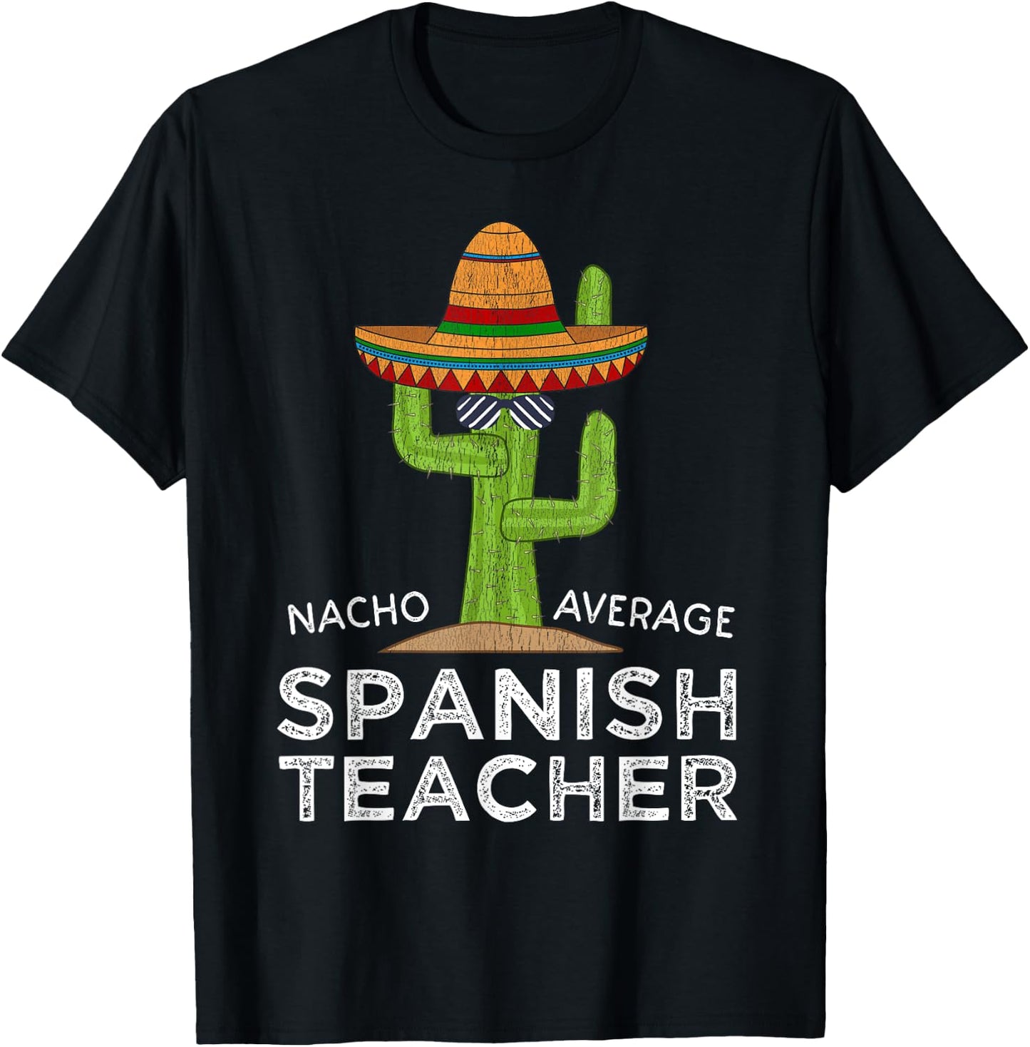 Fun Cute Funny Spanish Teacher Women Girls Kids T-Shirt - T-Shirt | Black