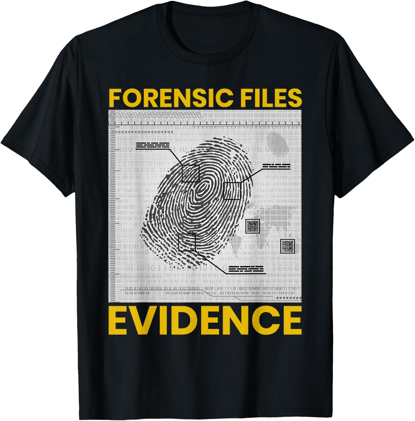 Funny Forensic Scientist Science Forensic Files Evidence T-Shirt - T-Shirt | Black