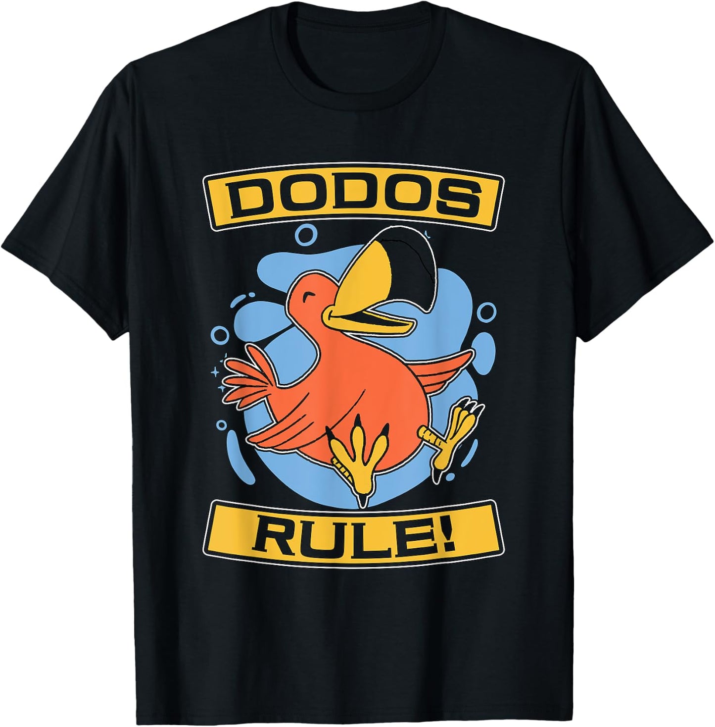Dodos Rule Flightless Extinct Bird Ornithologist Dodo Bird T-Shirt - T-Shirt | Black