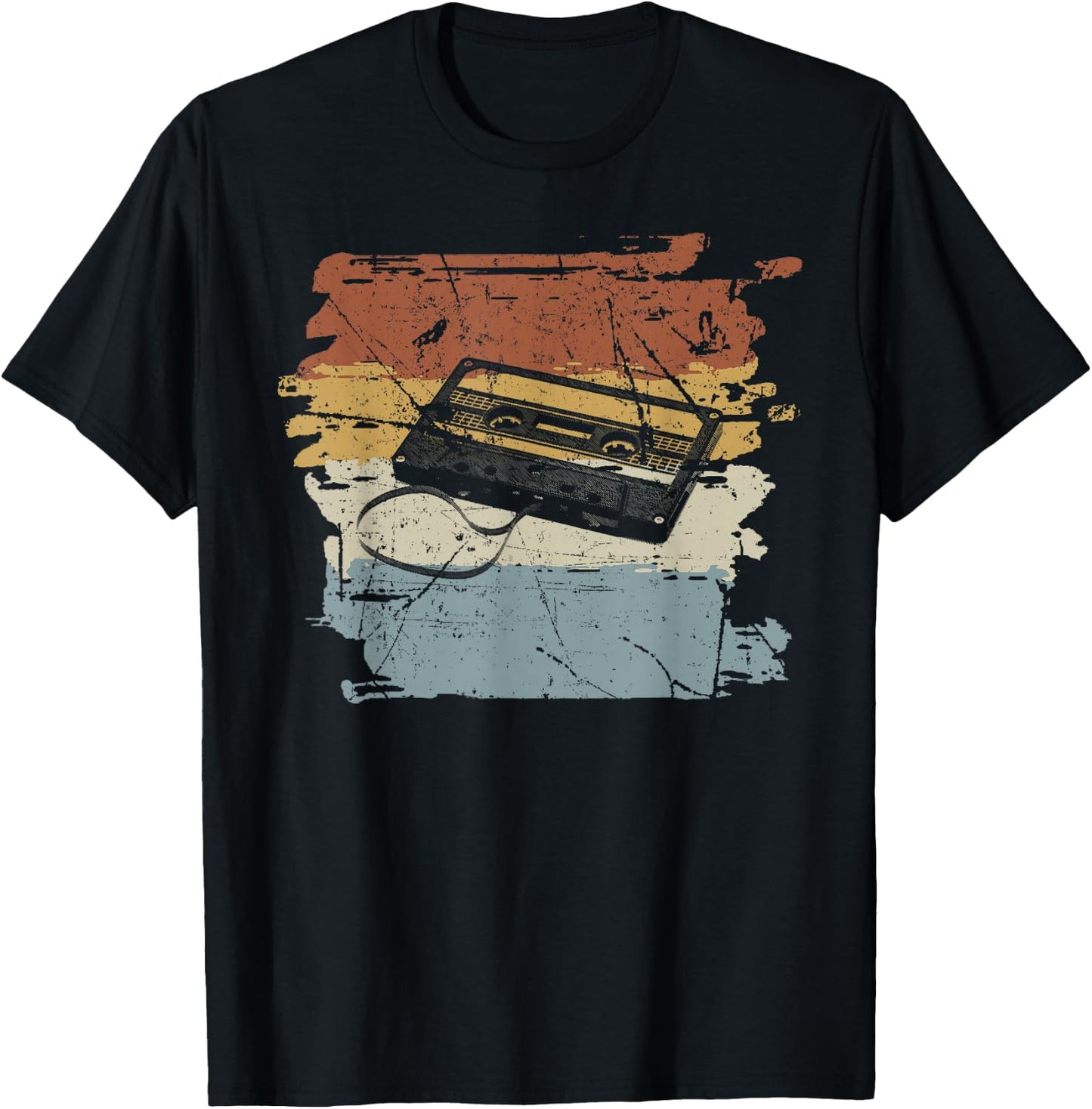 80's 90's Cassette T-Shirt - T-Shirt | Black