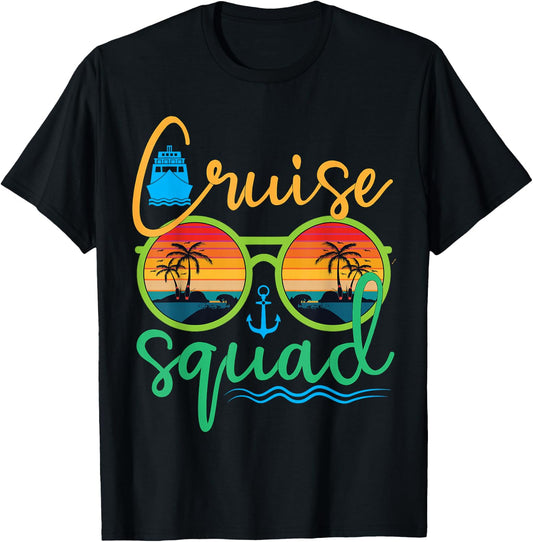 Cruise Squad 2025 Family Vacation Beach Matching Groupe T-Shirt - T-Shirt | Black