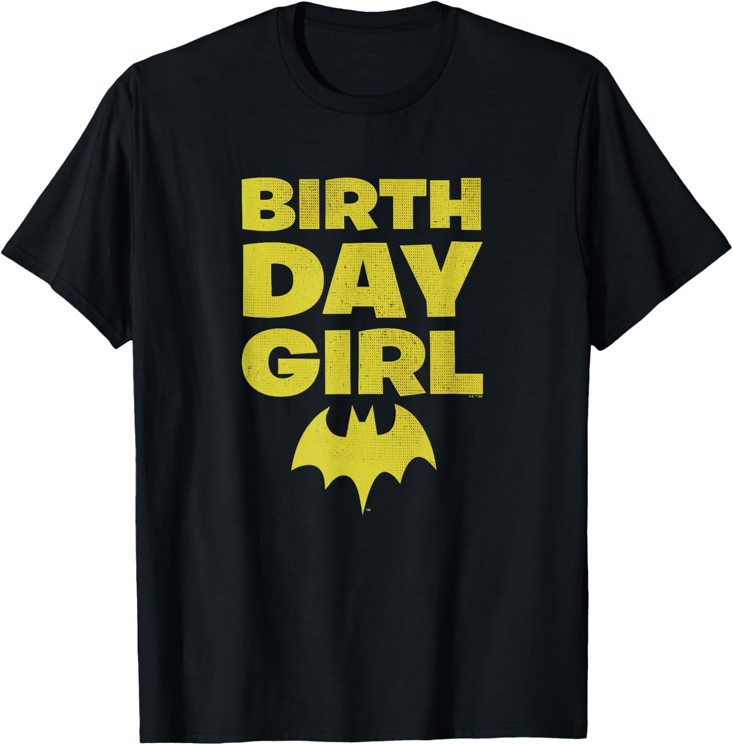 DC Comics Justice League Batman Birthday Girl Vintage T-Shirt - T-Shirt | Black